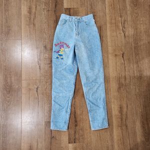 Rare Vintage 90s new old deadstock Stickshift The Simpsons Bartman Jeans Sz 14